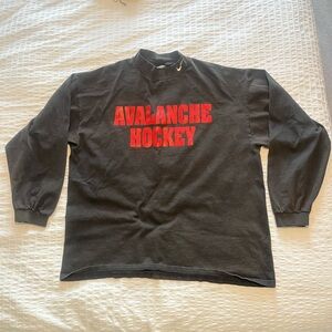 Nike Black Avalanche Hockey Long sleeve w mock neck